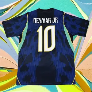 2026 Away Black 10 Neymar Short sleeve Soccer jersey