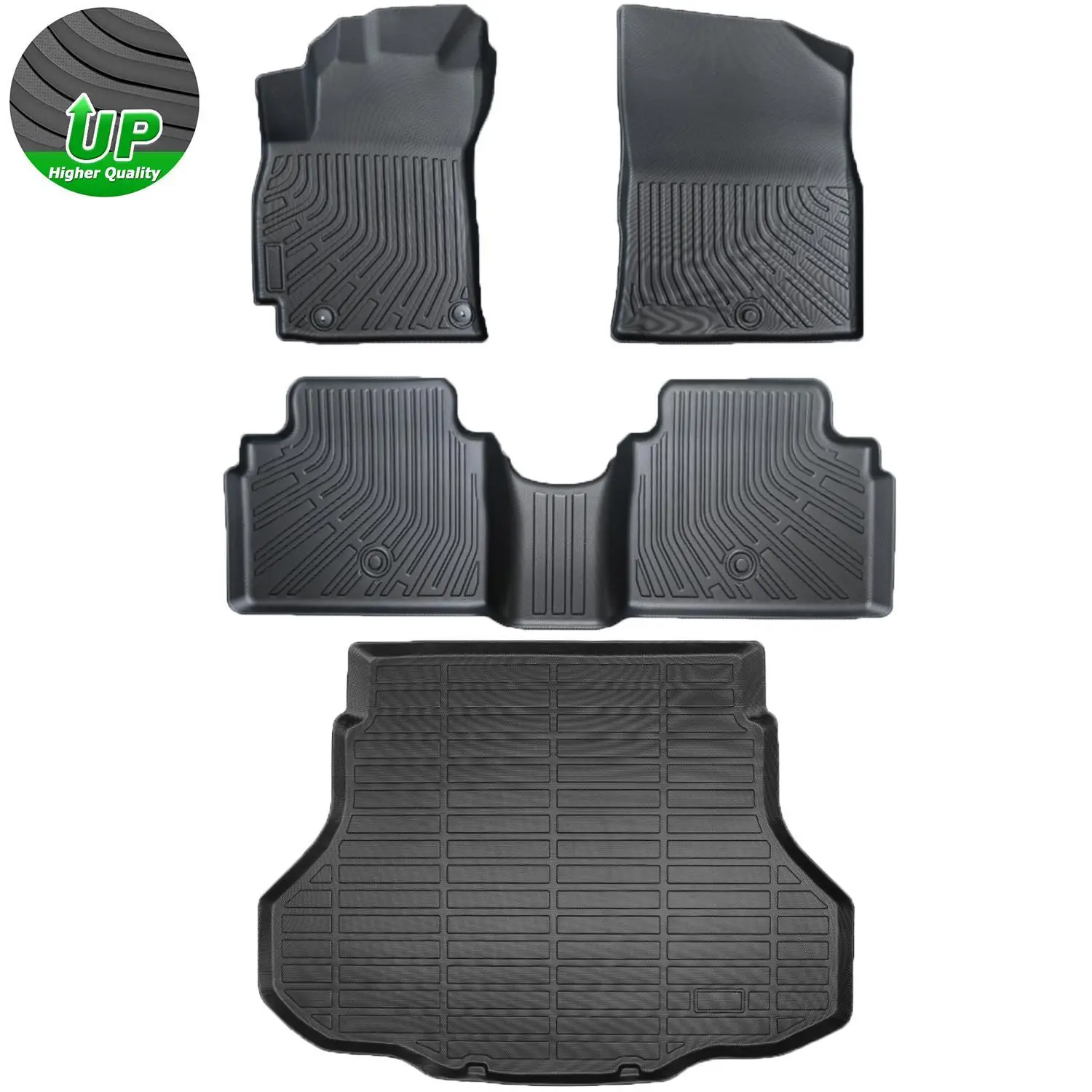 Floor Mats for Hyundai Elantra & Elantra N (Not for Hybrird) 2021-2025 2026 All Weather Floor Mat for Elantra Accessories Heavy Duty Carpet Protection