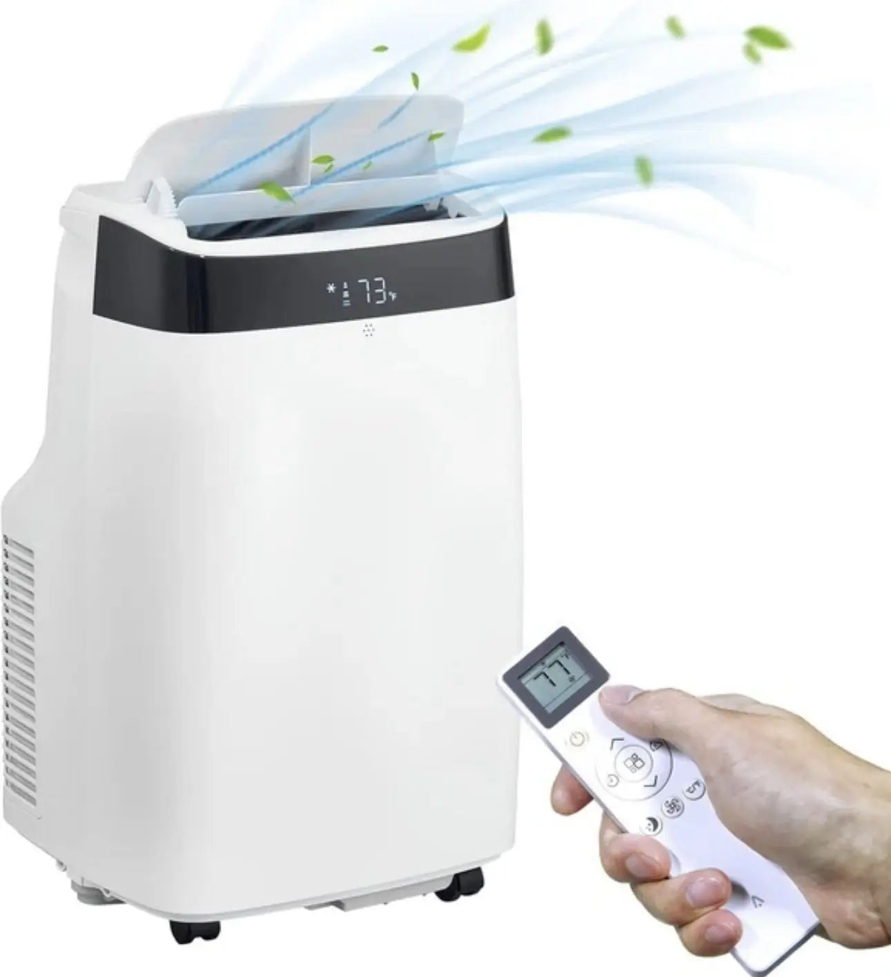 14000 BTU Portable Air Conditioner 3-in-1 Air Cooler w/Dehumidifier & Fan Mode