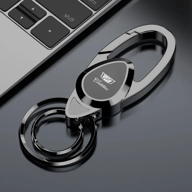 Cadillac Ats Bls Ct4 Ct5 Sts XLR Xt4 Xt6 Xts Escalade Deville Dts Car Key Chain Keyring Pendant, Metal Keychain Holder Accessory, Keychain Accessories