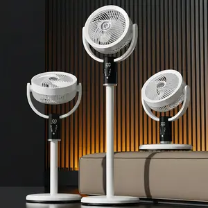 LED Digital Display Floor Fan, 8-speed Wind Speed & 8H Timing & Remote Control Desktop Fan, Household Appliances for Home Office