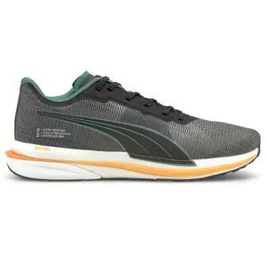 PUMA Mens Velocity Nitro Wtr Running Sneakers Shoes - Green, Grey