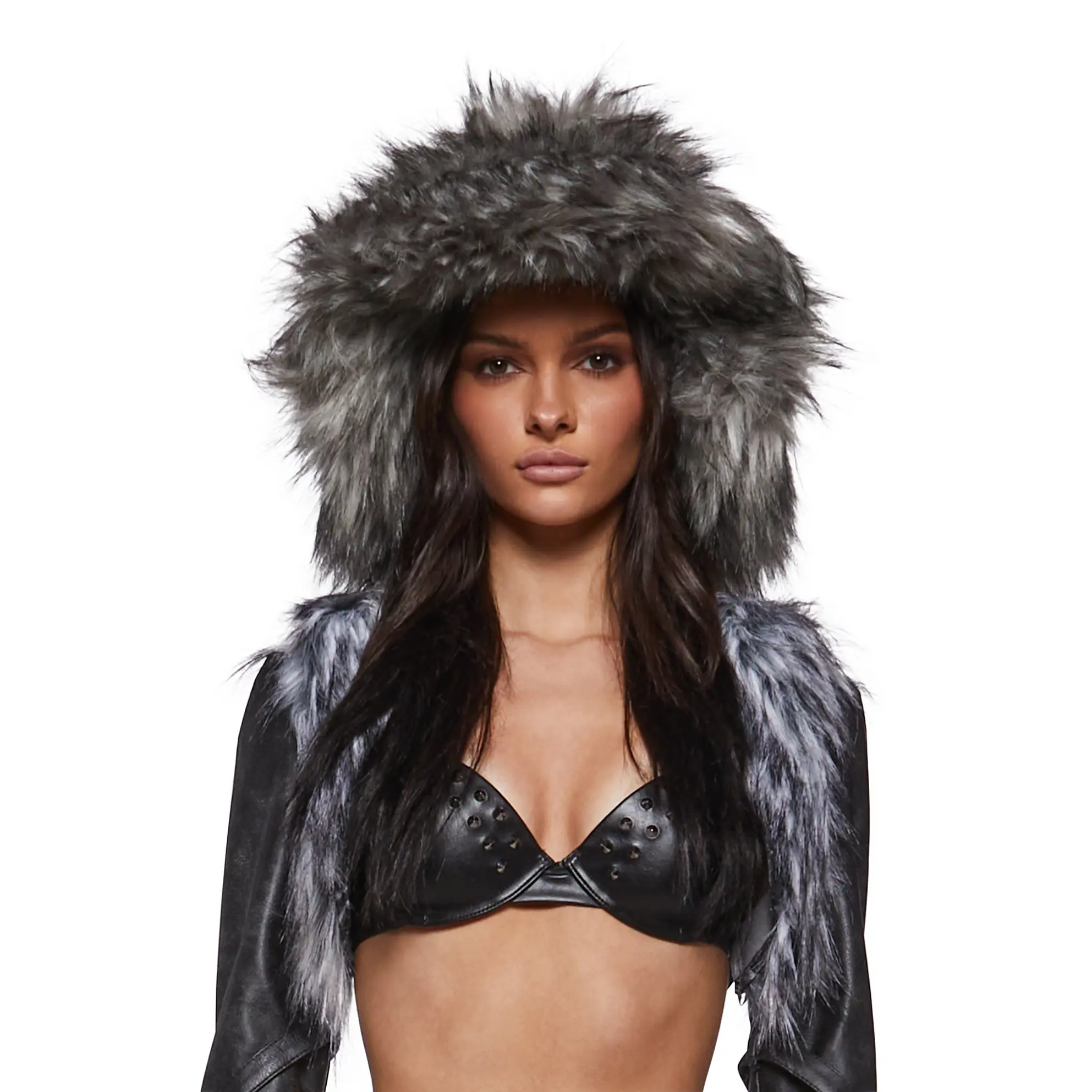 Flirty Fuzzy Bucket Hat - Gray
