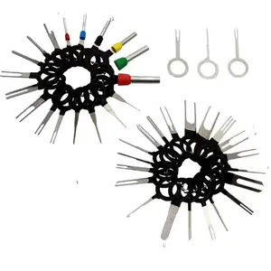 Wire Stripping Pliers + Copper Male/Female Connectors, Automotive Connector Accessories, Insert Pins, Push-On Terminals 38 piece Removal Tool Kit