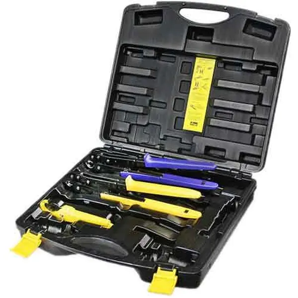 Viega 56000 PureFlow PEX Pressing Hand Tool Kit Set, for 1/2-Inch & 3/4-Inch PEX Tubing, HVAC Work, Includes All Tools