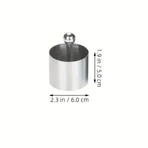 Professional Stainless Steel Mold Ring Set - 3 Sizes & Pusher for Perfect Cakes, Sushi, Onigiri & Desserts