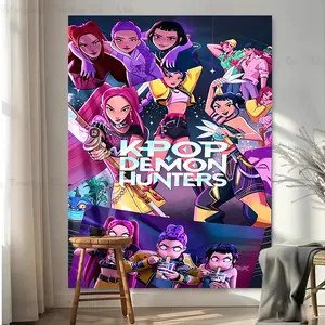 Cute Anime Wall Hanging Tapestry, Wall Tapestries, Sweet and Adorable Style, Perfect for Living Room Bedroom Dormitory, Home Decor, Holiday Party Fashion Decoration