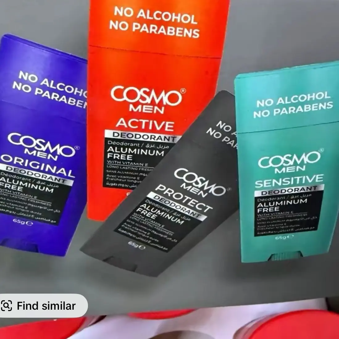 Cosmo Men's Active Deodorant - Gentle Deodorizing Formula, Odor Control Solution for Daily Use, Gentle Deodorizing Deodorants, Odor Control Deodorants