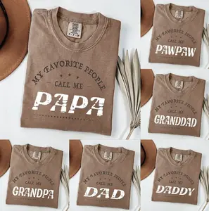 Comfort Colors Custom My Favorite People Call Me Papa Shirt, Personalized Grandpa Tee With Names, Fathers Day Gift, Shirt For Dad For Grandpa For Husband