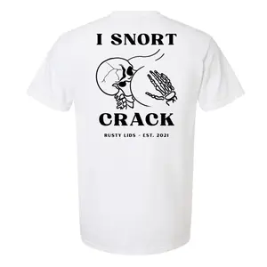 I Snort Cr ack Comfort Colors Short-Sleeve Pocket Tee T-Shirt Top