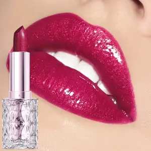 Huasurv Shiny Lipstick Natural Moisturizing Long-Lasting Balm Hs2310-01, Glossy Finish, Hydrating Lip Care, Single Pack, Glitter Lip Balm