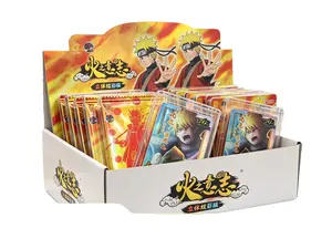 Fire Will 3D Vibrant Edition Naruto Shippuden Non-Sports Trading Card Full Box Set - Includes Protective Case, Individual Card Pouch - Anime Birthday Gift for Boys