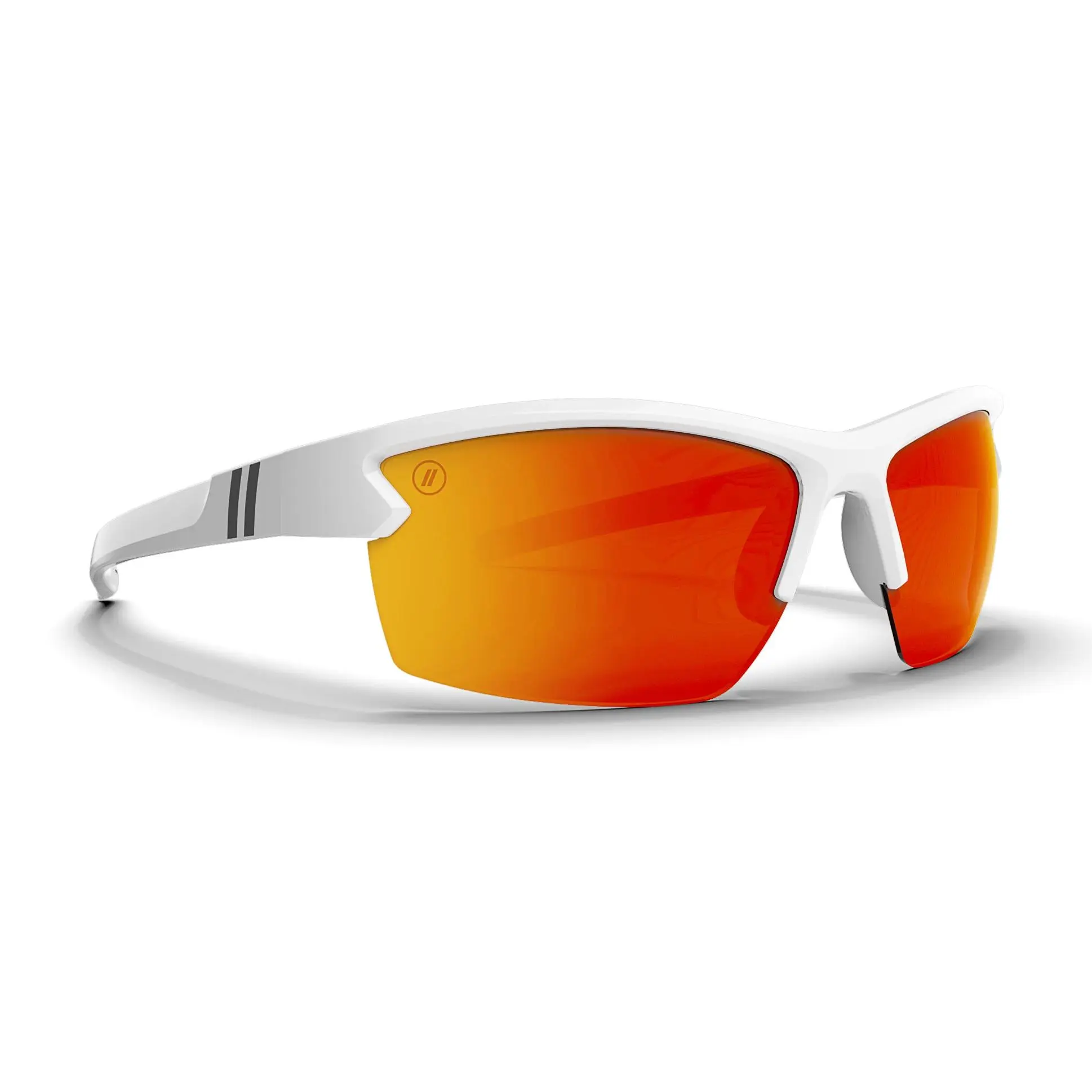 Blenders Eyewear Gloss Mirrored Goggles - Unisex Rimless Fashion Sports Eyewear, Oversized PC Lens, TPU Frame, Anti-Fog Coating for Skiing, Snowboarding, Outdoor Sports Glasses