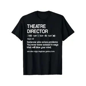 clothing merch flash sale Theater Director Definition Broadway Musical Theatre T ShirtComfortable Tee Graphic Print Shirt AllSeason Tee for Everyday Outdoor Activities