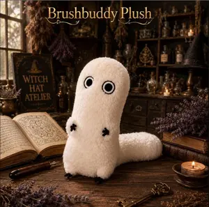 Witch Hat Atelier Brushbuddy Plush, Poseable Fantasy Doll, Anime Inspired Companion