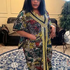 Zurielps Fashion luxury rhinestones stones cotton Ankara kaftan dress comes with a head, and also designs with Asooke fabric