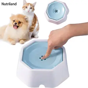 Nutriland Non Spill Pet Floating Water Bowl,Pet Automatic Water Dispenser,Anti-Choking Slow Drink Pet Water Bowl,Portable Carried Dispenser