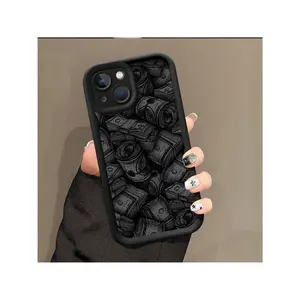 Money Pattern Phone Case, 1 Count Anti-Drop Cellphone Protective Case, Total Protective Shockproof Mobile Phone Cover Compatible With IPhone 16/15/14/13/12/11