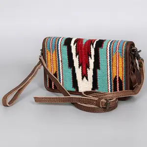 American Darling Organiser Bag Handcrafted from Crocodile Embossed Genuine Leather with YKK Zipper and Detachable Strap