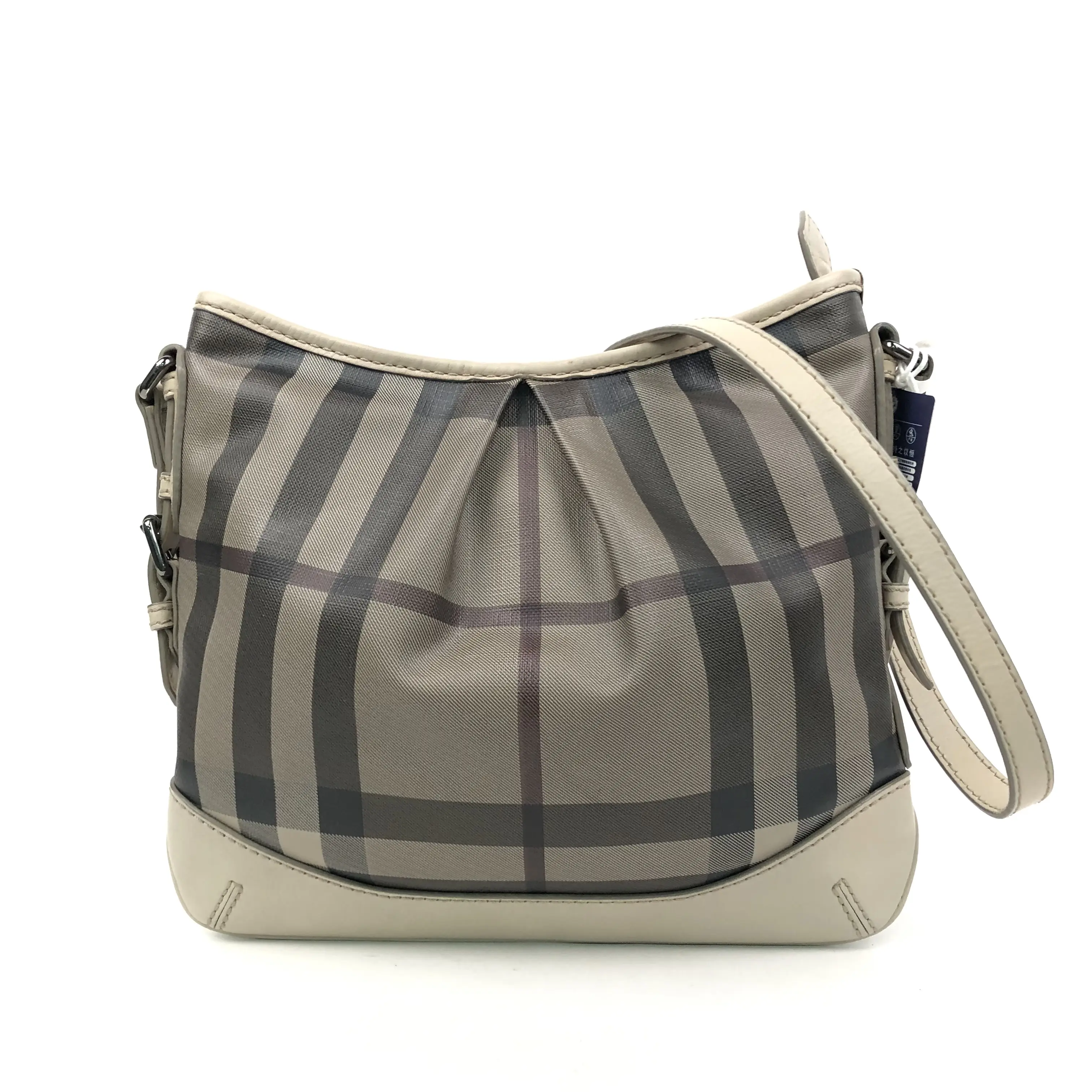 Pre-owned BURBERRY Cowhide/coated canvas Shoulder Bags 11.42'' Shoulder Bag C1365796010 0601 T2 Ella