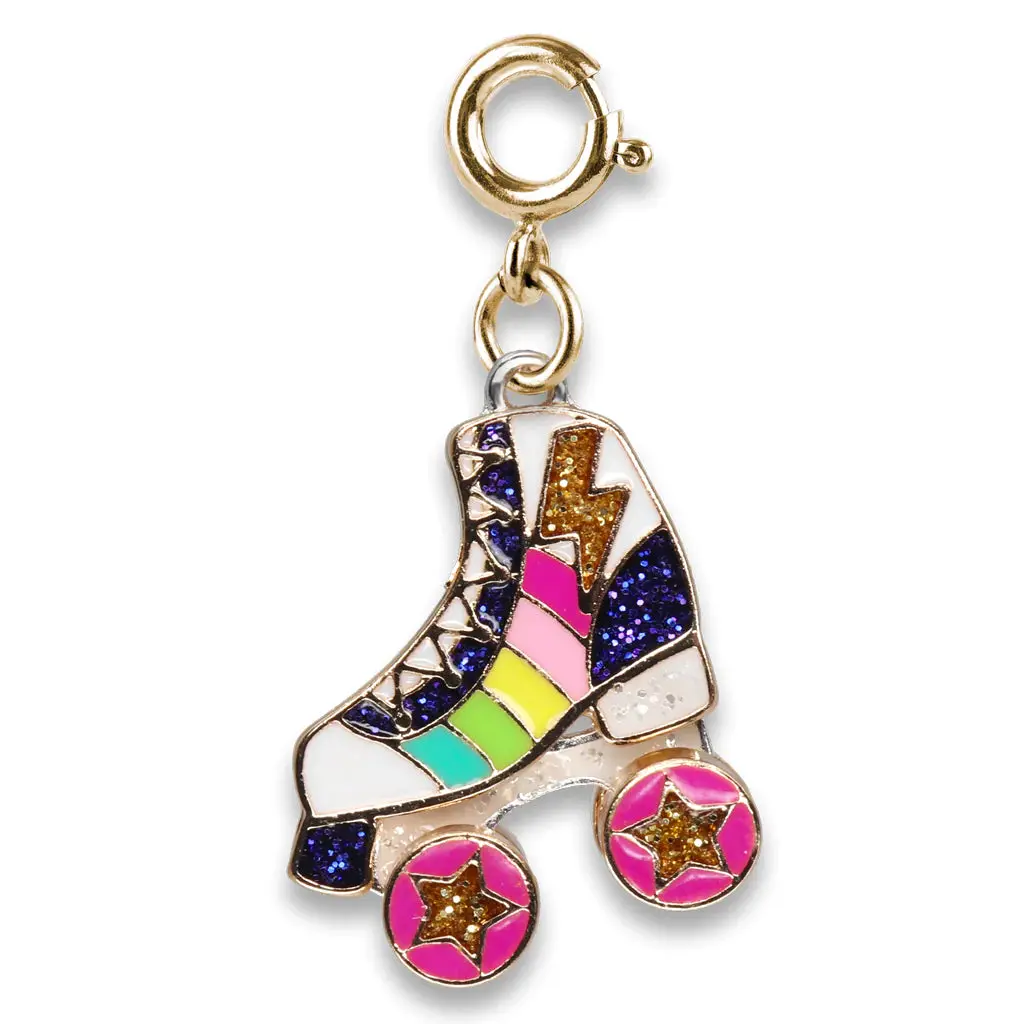 Charm It!- Gold Rollerskate Charm