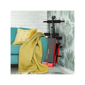 outstanding quality  Goplus Multi Functional Foldable Weight Bench Adjustable Sit up Board w Monitor Red