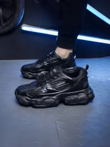 Men's Breathable Mesh Sport Shoes, Korean Style Trendy Casual Height Increase Running Dad Sneakers, Comfortable Athletic Footwear