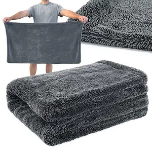 Edgeless Microfiber Drying Towel, 23.6x35.4in Extra-Large 1300 GSM PFM Hand Tool Accessory