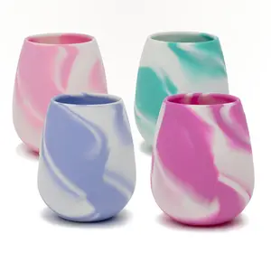 Unbreakable Silicone Wine Glasses - 4 Pack