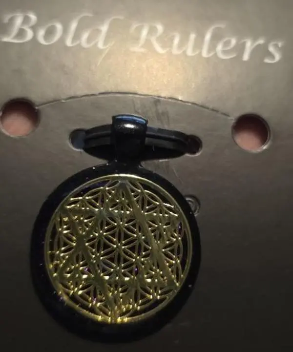 Merkaba in the Flower of Life Gold Sacred Geometry, EMF Protection Jewelry featured in the award-winning movie ZERO LIMITS