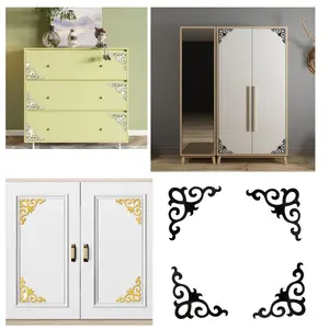 4-Piece Multi-Scene Decorative Mirror Sticker, Self-Adhesive Acrylic Wall Sticker, Ideal for Home, Office, Kitchen, Bathroom