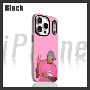 AchriS Brown Rapper Hot Phone Case For iPhone 17 air 16 e 15 14 13 12  Pro Max Plus Purple 2-in-1 Jelly case