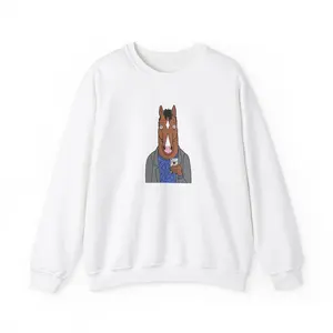 Women's Bojack Horseman Casual Sweatshirt, Crewneck-Round Neck Pullover, Relaxed Hoodie