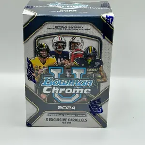 2024 Topps Bowman Chrome U Blaster - 7 packs per box - 4 cards per pack - 28 cards total