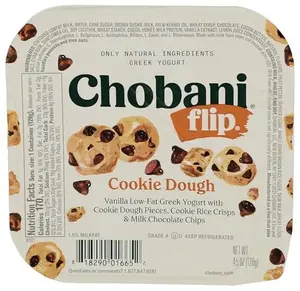 Chobani® Flip® Low-Fat Greek Yogurt Chocolate Chip Cookie Dough 4.5oz