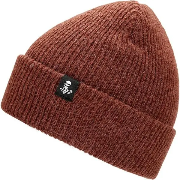 Beanie 70%Percent Lambs Wool Blend Cuffable For Cold Weather Skiing Stretchy One Size For Men Women Winter Knit Hat