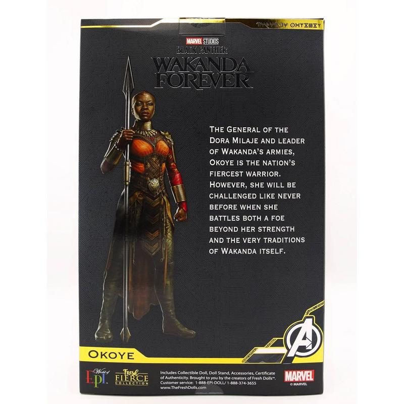 Marvel Black Panther Wakanda Forever Okoye Doll 13" Dora Milaje Spear