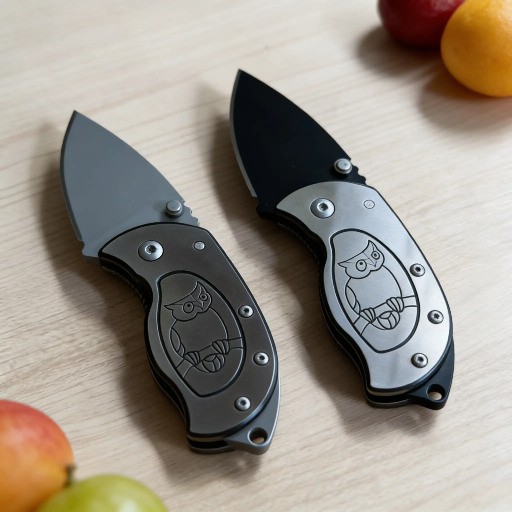 Owl Pattern Folding Pocket Knife | Portable Stainless Steel Utility Tool for Everyday Carry Compact EDC Tool for Camping, Hiking & Daily Use Outdoor Practical Tool All Metal Tool Emergency Survival Gear