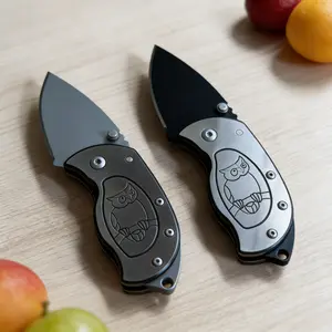Owl Pattern Folding Pocket Knife | Portable Stainless Steel Utility Tool for Everyday Carry Compact EDC Tool for Camping, Hiking & Daily Use