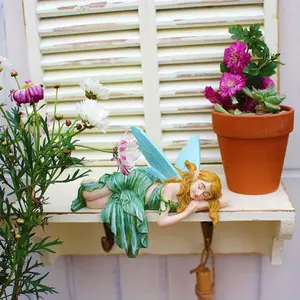 Mini Forest Elf Design Decoration, Cute Fairy Statue Ornament, Garden Yard Lawn Decoration Artwork, Home Decor for Living Room Bedroom