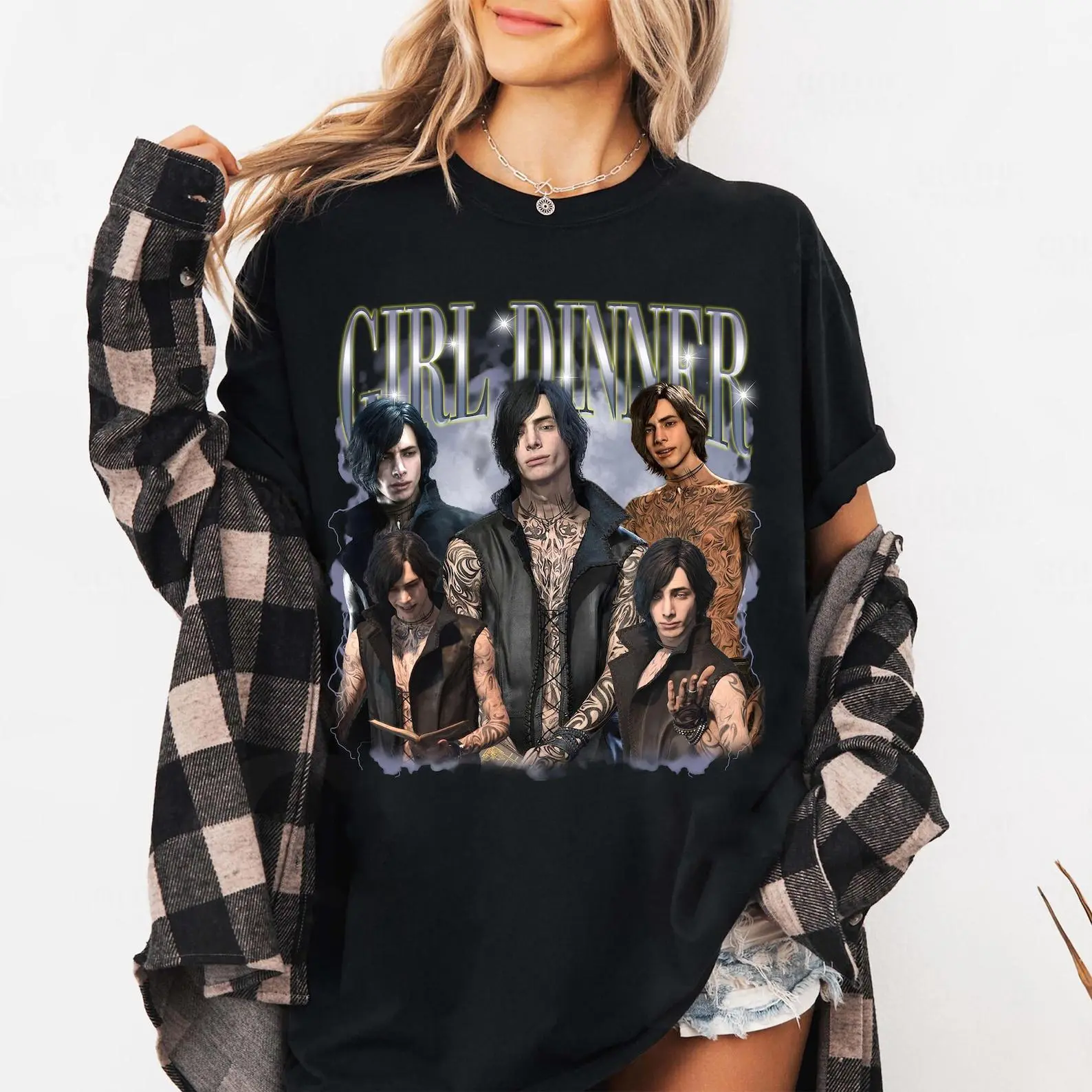 V Devil May Cry 5 Girl Dinner Shirt, Gamer Meme T-Shirt, DMC 5 Merch