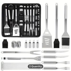 15/24pcs Of Barbecue Accessories, Barbecue Sets, Men'S Barbecue Gifts, Indoor And Outdoor Barbecue/cooking Barbecue Tools, Camping.