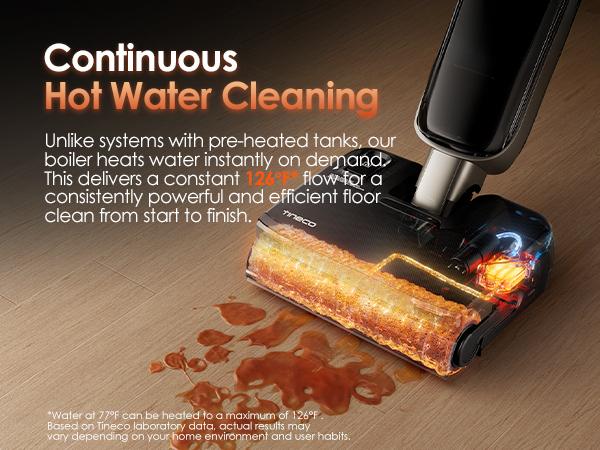 Tineco Floor ONE S9 Master Wet Dry Vacuum Cleaner, ThermoBlast Tech & Hot Water Vacuum Mop, 23kPa Suction, 65 Min Runtime, 185°F Flashdry, 3.9inch Ultra-Slim Stretch Mop Tineco Floor ONE S9 Master Wet Dry Vacuum Cleaner, ThermoBlast Tech & Hot Water Vacuum Mop, 23kPa Suction, 65 Min Runtime, 185°F Flashdry, 3.9inch Ultra-Slim Stretch Mop