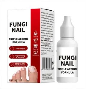 Fungi Nail Extra Strength Antifungal Solution for Toenail & Fingernail Triple Action Formula to Remove Fungal Repair Renew Damaged Nails 0.5 Fl Oz Healing Healthy
