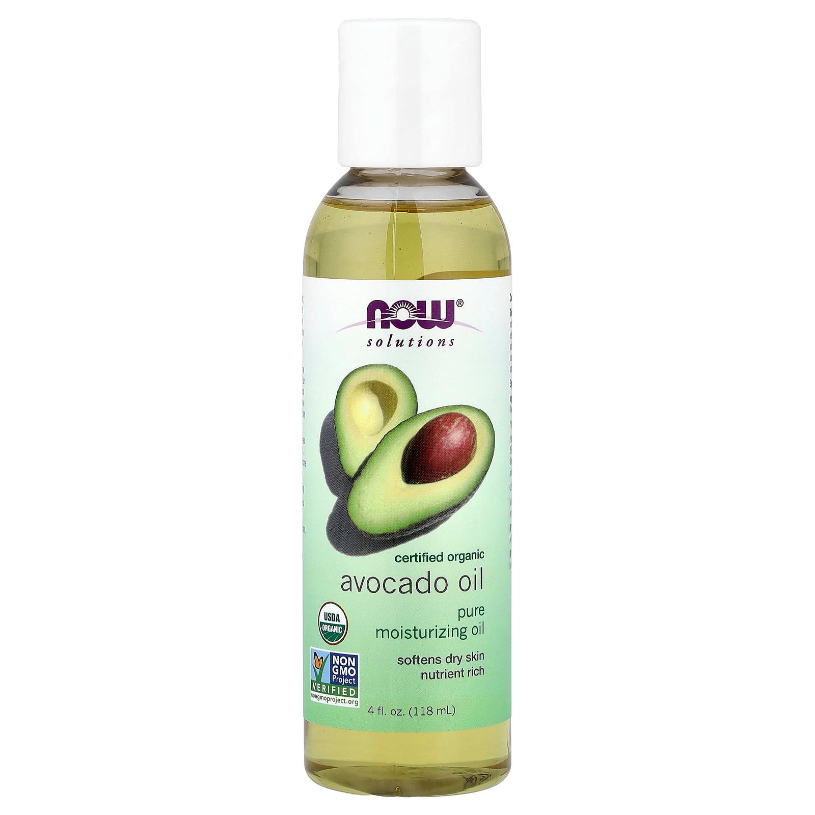 NOW Foods Solutions, Organic Avocado Oil, 4 fl oz (118 ml)