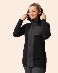 Merino Fleece Long Zip Hoodie