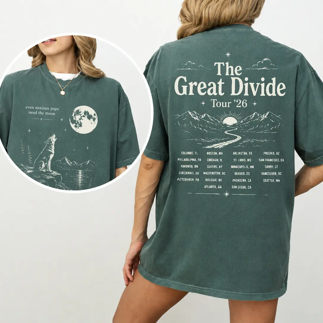 Even Anxious Pups Need The Moon Comfort Colors Shirt, The Divide NK Tour T-Shirt, Orbiter Lyrics Inspired Tee, The Last Of The Bug Tee, NK Merch Concert Shirt