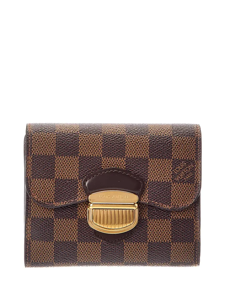 Louis Vuitton Brown Damier Ebene Canvas Wallet (Authentic Pre-Loved)