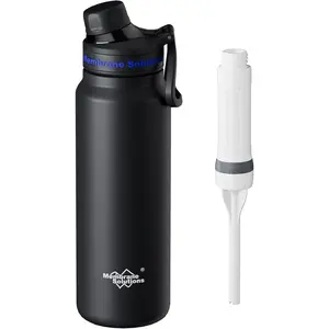 Filtered Water Bottle, 32oz Stainless Steel Water Bottle, With Filter Cartridge