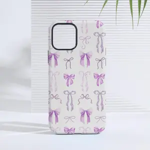 Bow Pattern Phone Case, Decorative Phone Protector Cover, Phone Accessories Compatible with iPhone 11 12 13 14 15 Pro Max, Casing